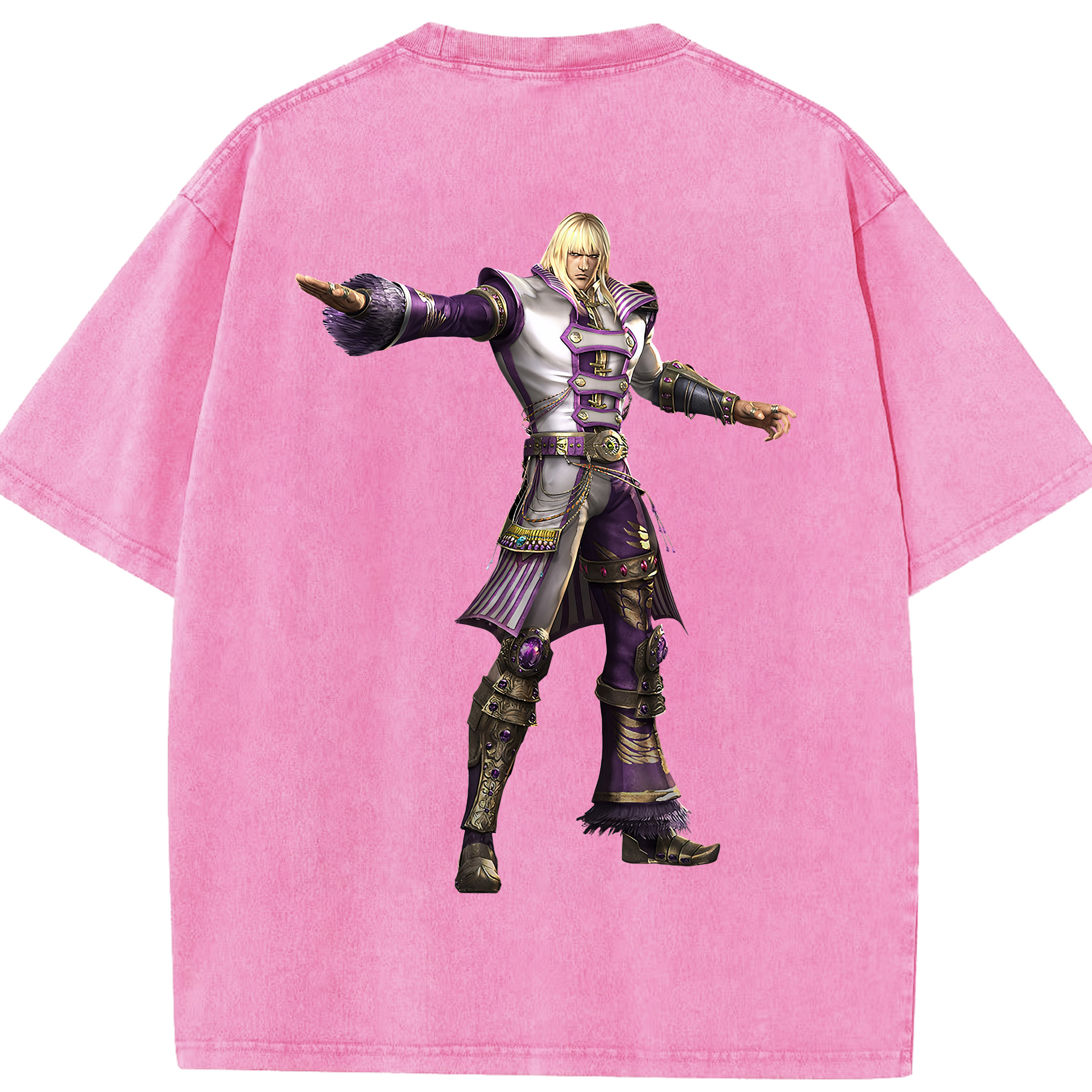 （画像用） 北斗の拳 Fist of the North Star 綿100% ヴィンテージ風 半袖Tシャツ（背面プリント）